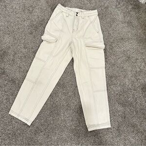 High waist cargo jeans- used